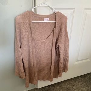 Ladies Pink Lily Sweater size L